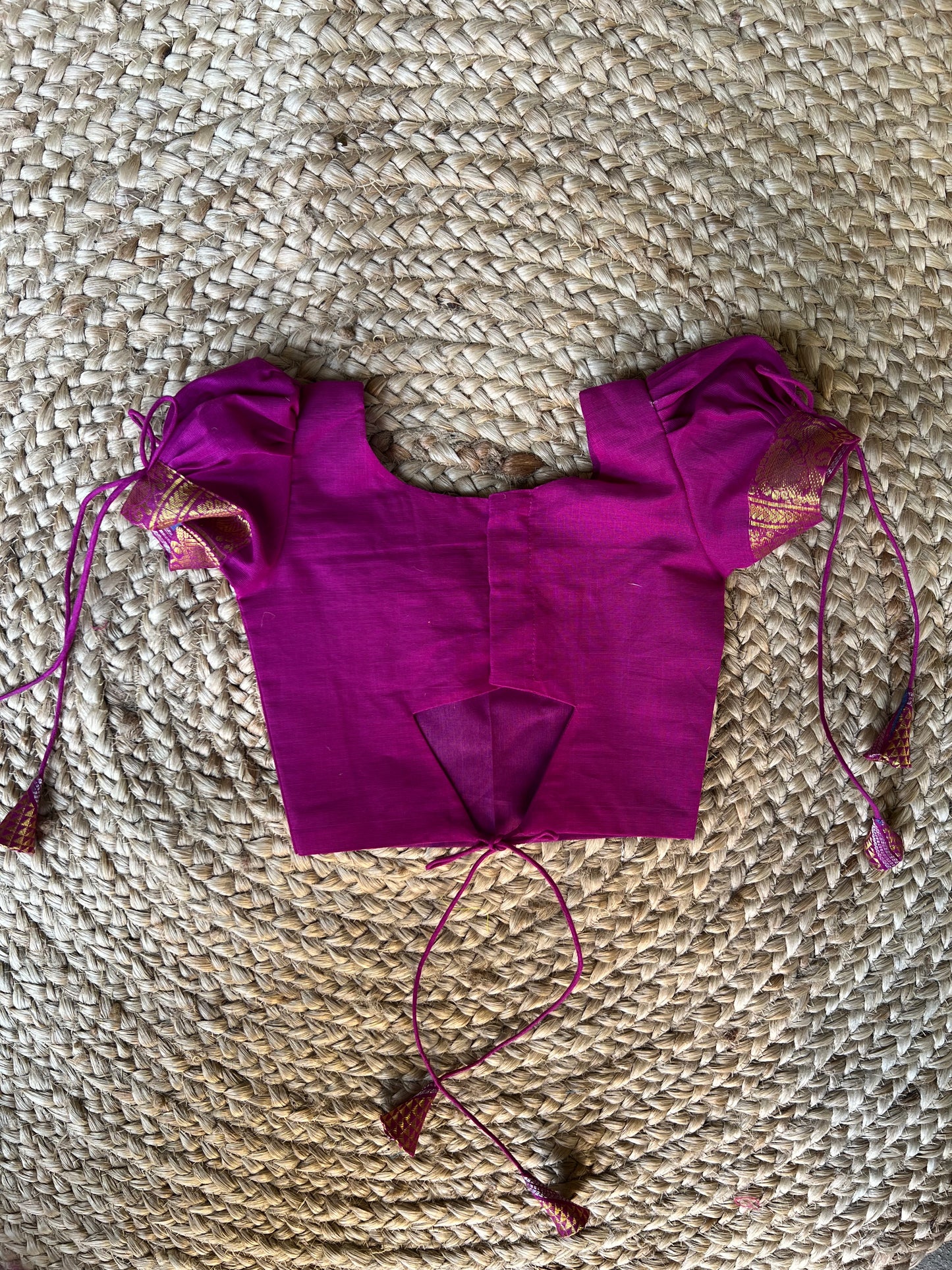 Rani Pink Chettinad Cotton Lehenga Set