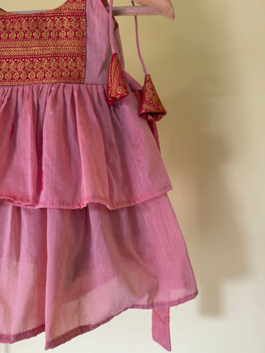 Sandalwood Kalyani Cotton Ruffle Frock