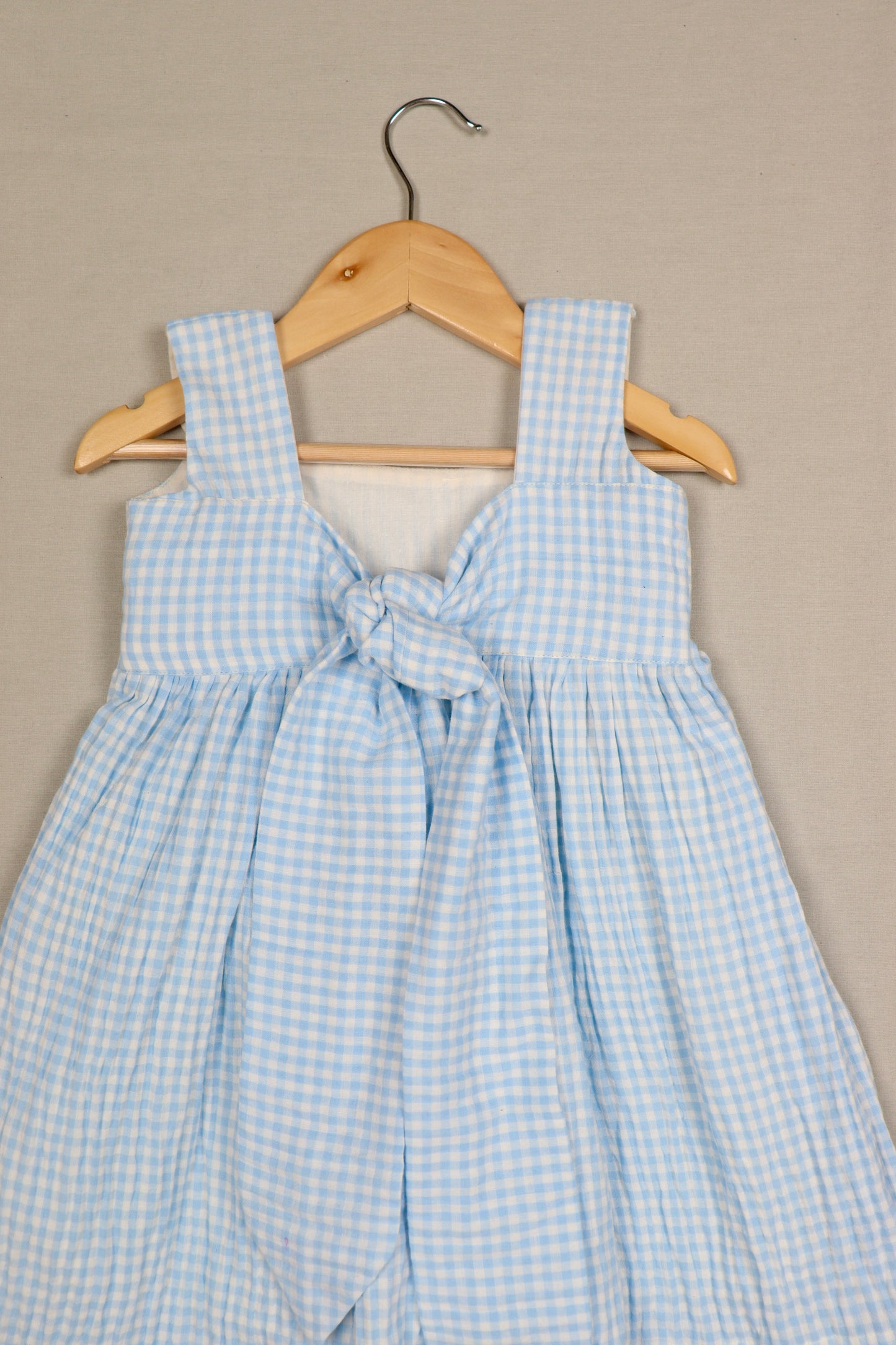 Blue Checked frock
