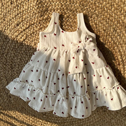 Little Heart Ruffle Dress