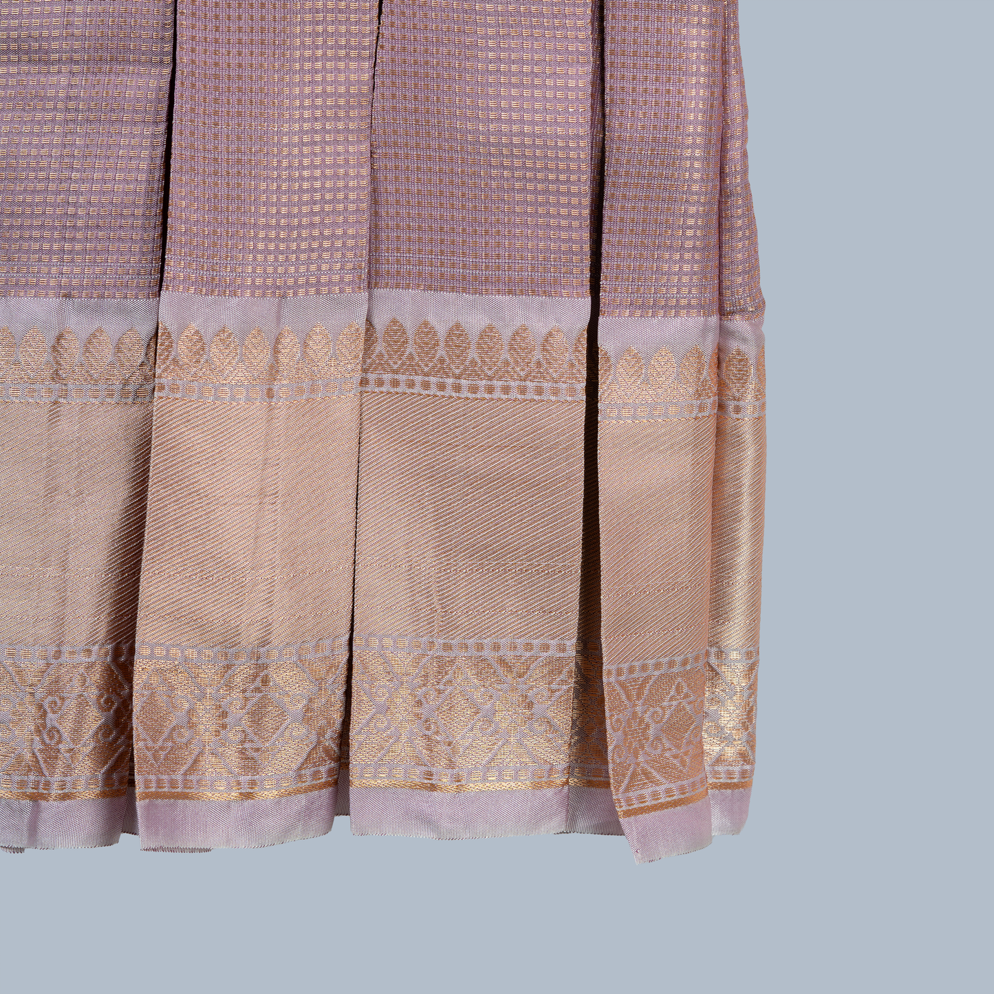 Dusty Lavender Tissue Box Pleated Dress