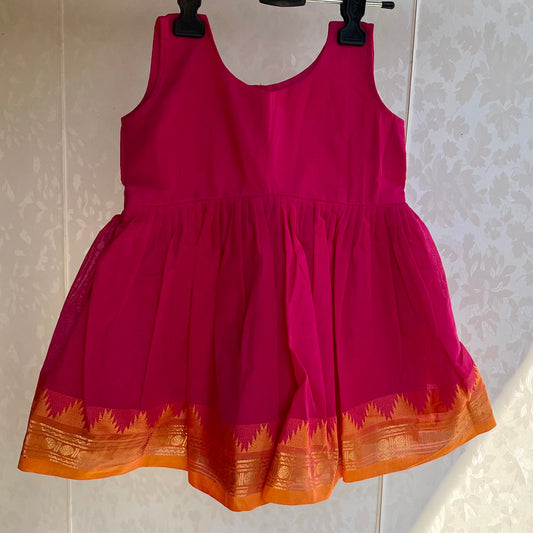Pink Kanchi Cotton Sharara Set