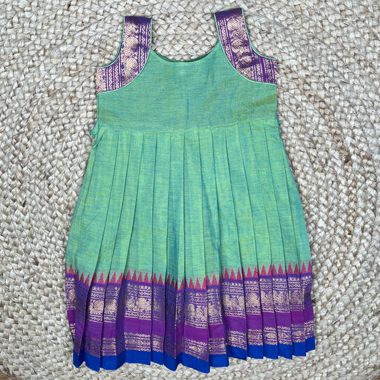 Emerald Green Kanchi Cotton Frock