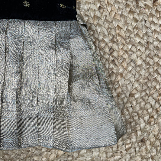 Black Velvet and Tissue Frock