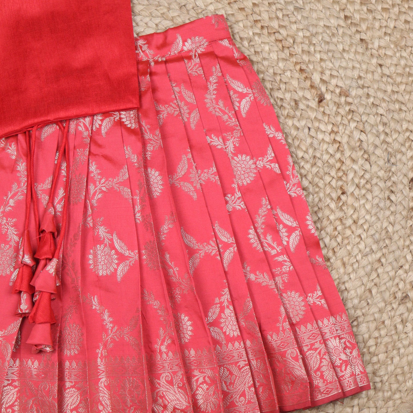 Hibiscus Benarasi lehenga Set