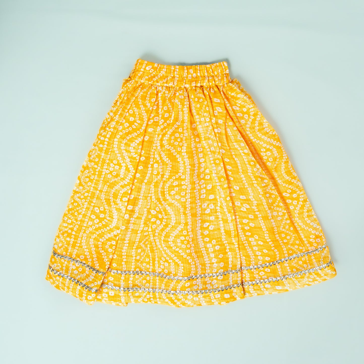 Yellow Kota Bandhani Lehenga