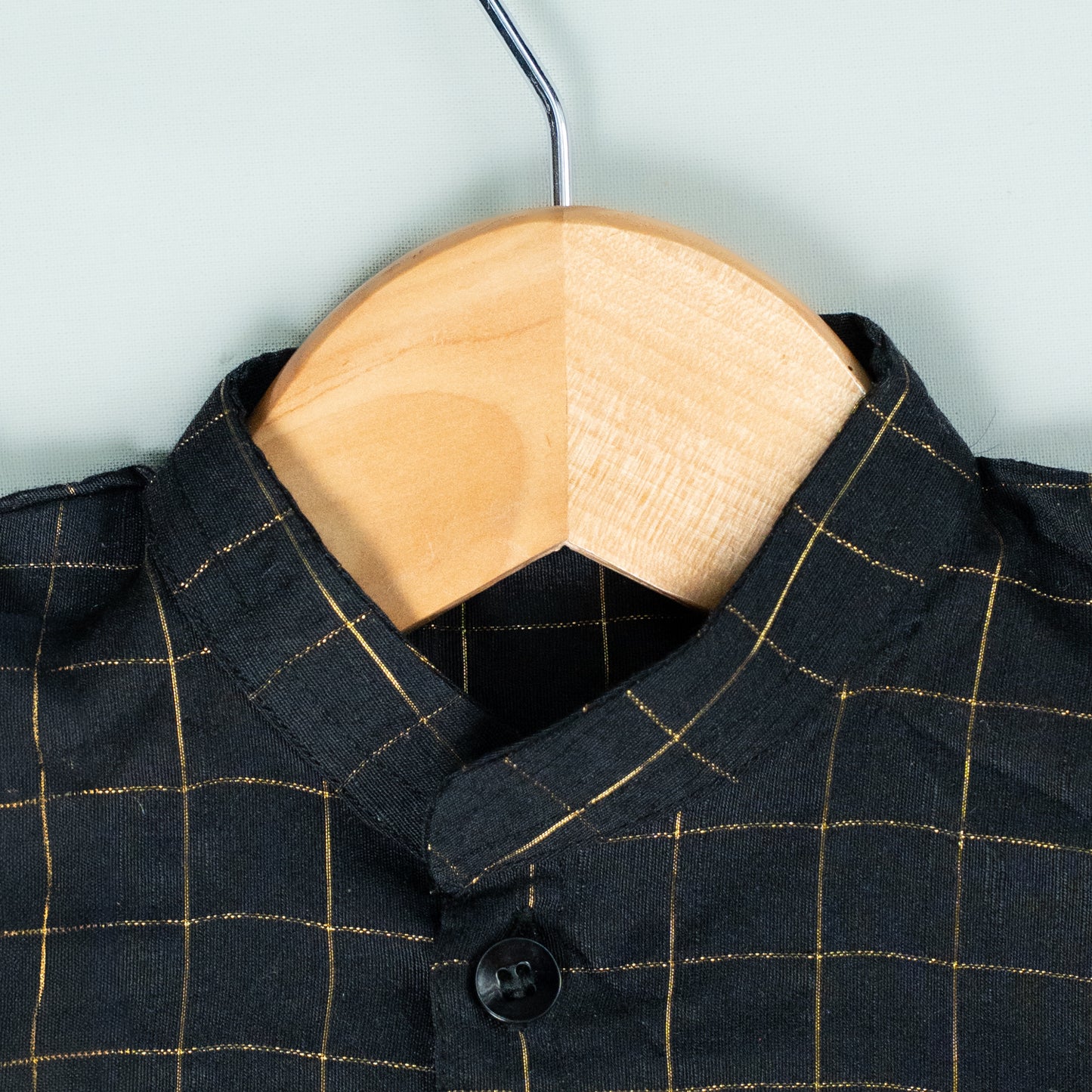 Black Veshti & Angavastram Set