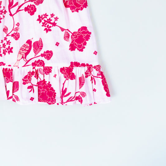 Pink Mul Cotton Frock