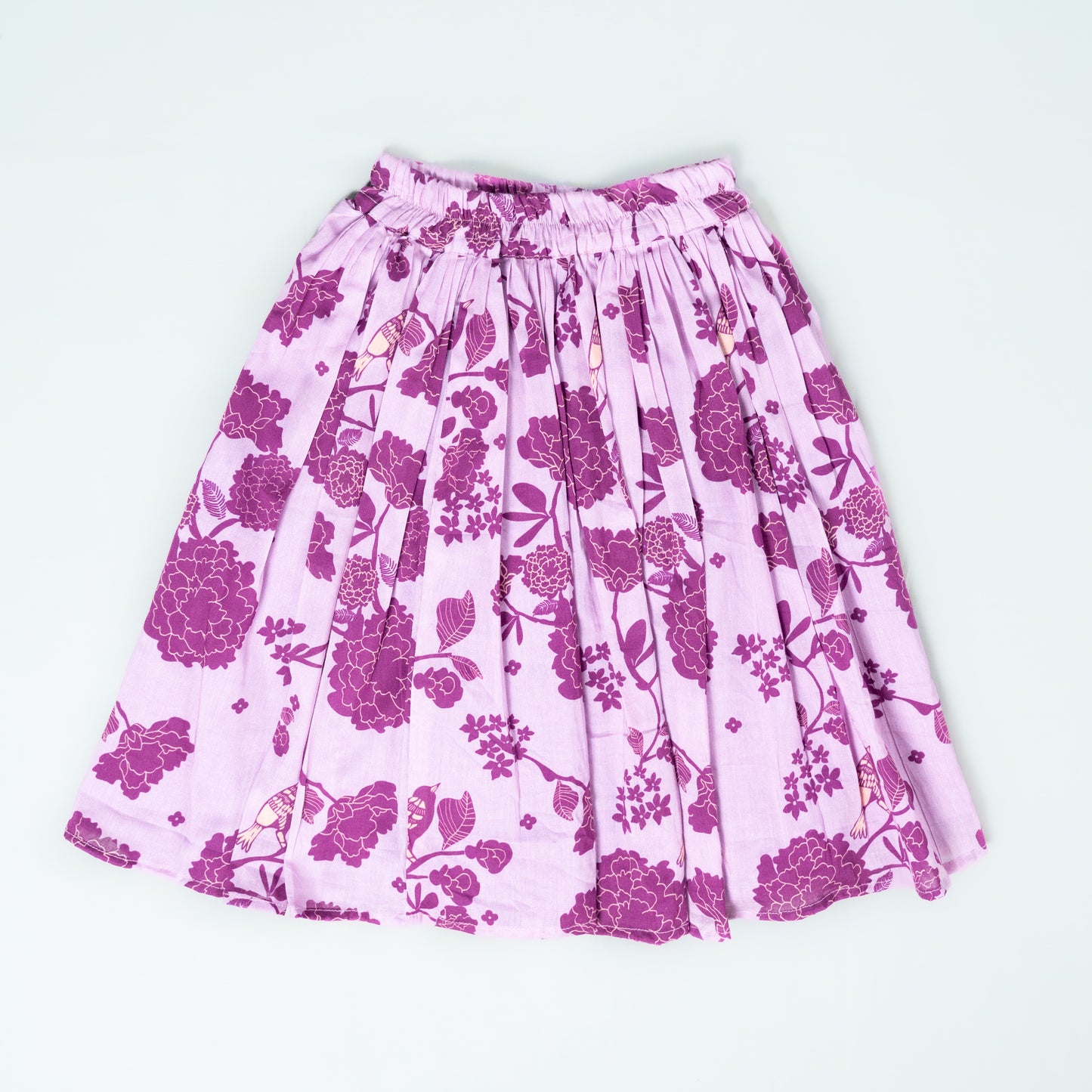 Festive Lavender Mul Cotton Lehenga