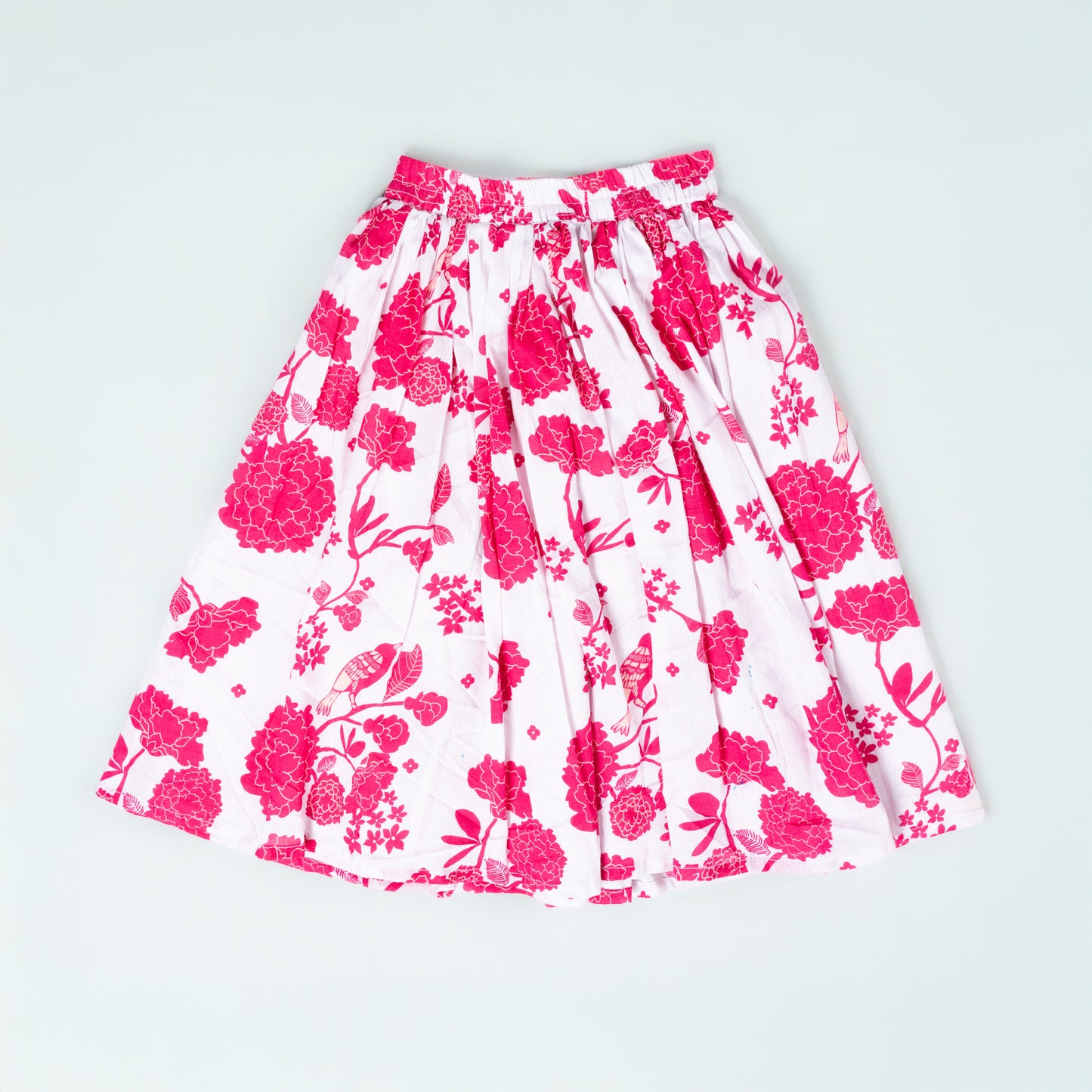 Festive Pink Mul Cotton Lehenga