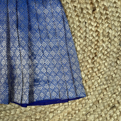 Royal Blue Brocade Frock