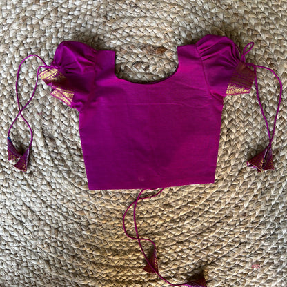 Rani Pink Chettinad Cotton Lehenga Set