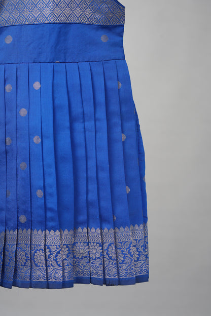 Powder Blue Banarasi Frock