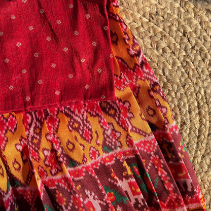 Mustard Yellow Patola Lehenga Set