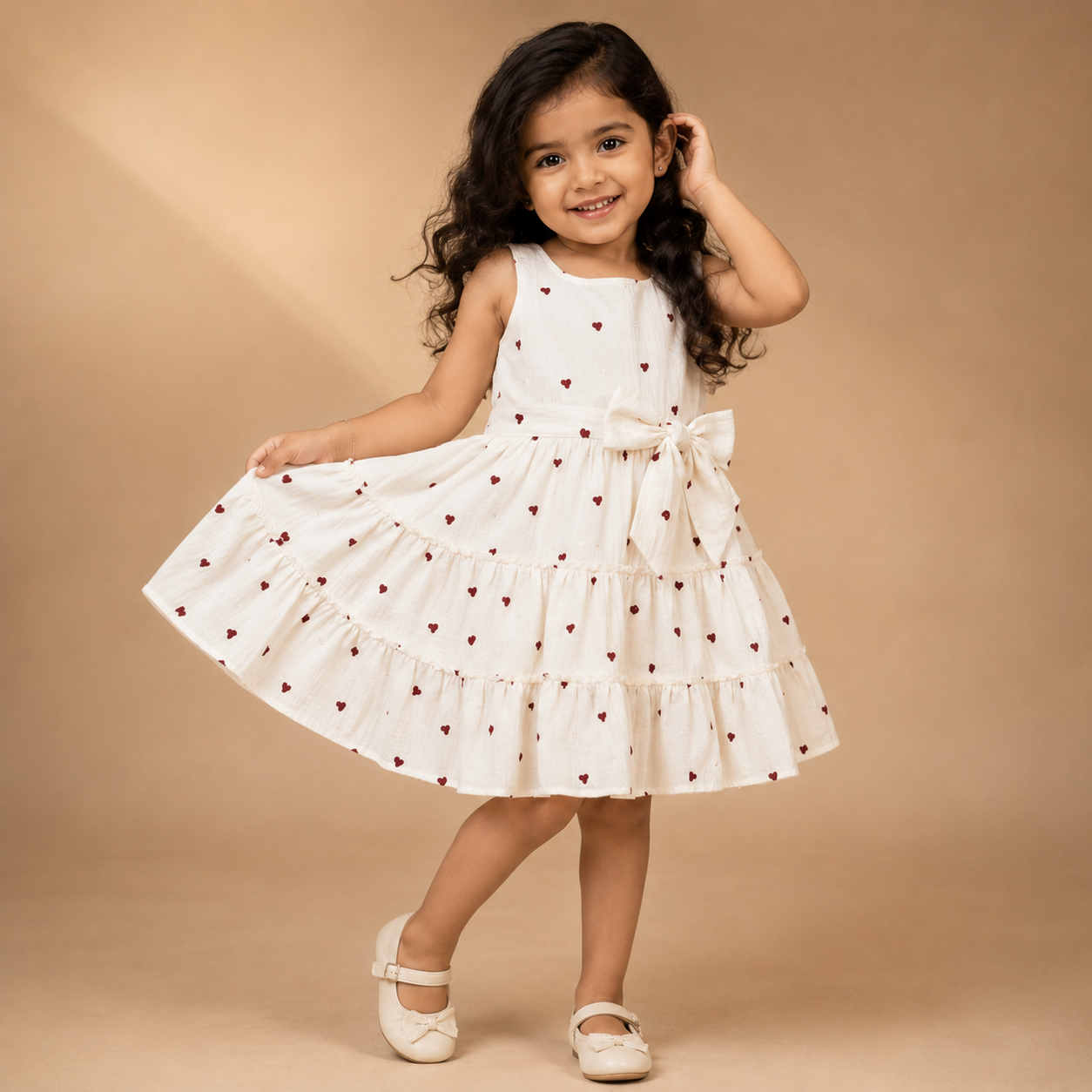 Little Heart Ruffle Dress