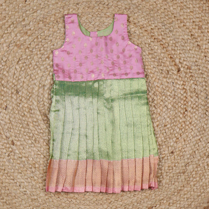 Pink and Green Tissue Frock