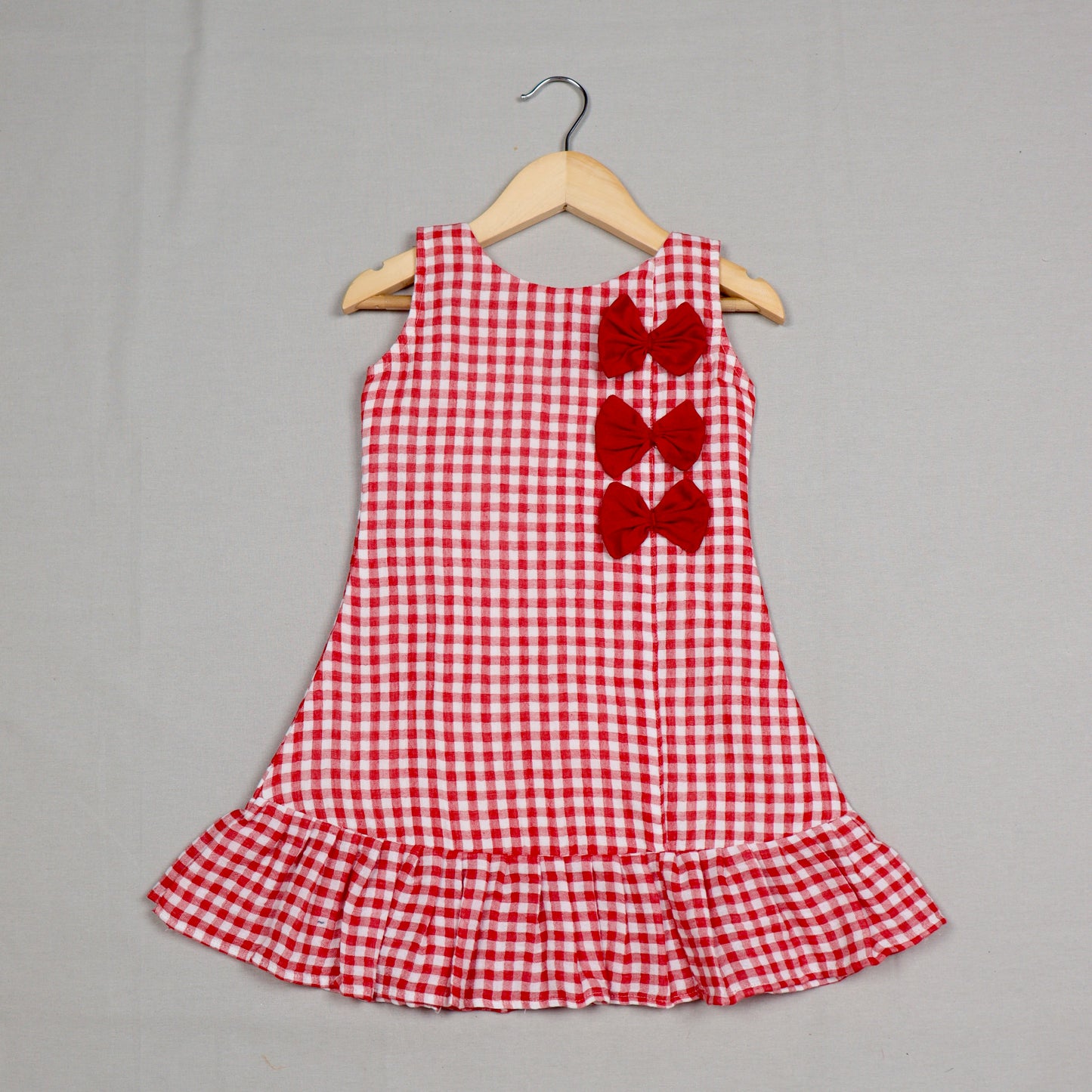 Red and White checkered frock