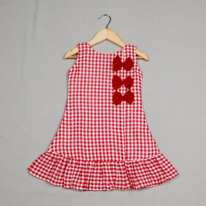 Red and White checkered frock