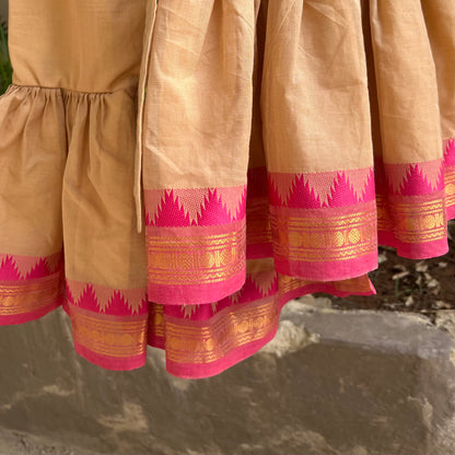 Beige Kanchi Cotton Sharara Set