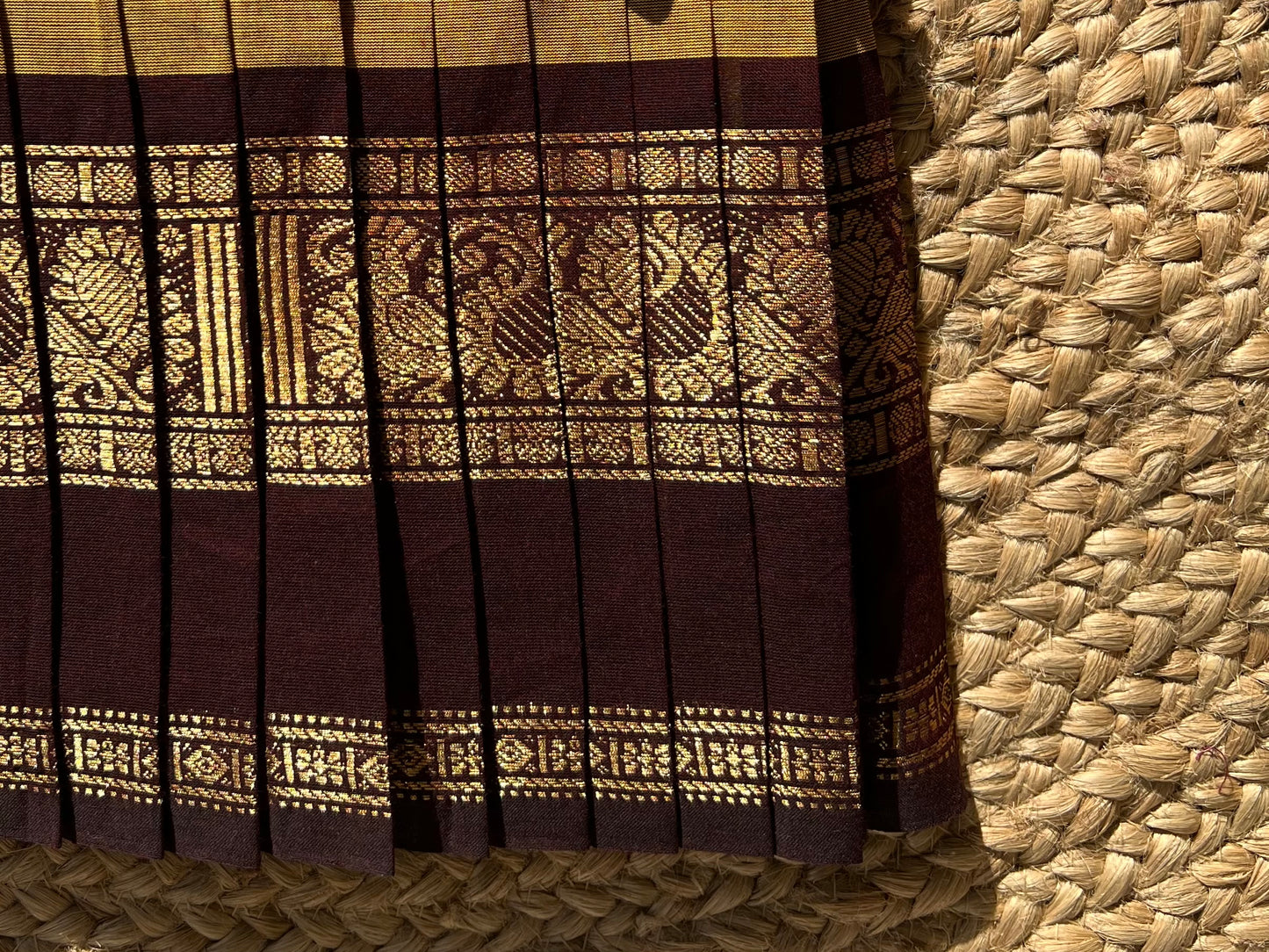 Honey Gold Kanchi Cotton tie-up Frock