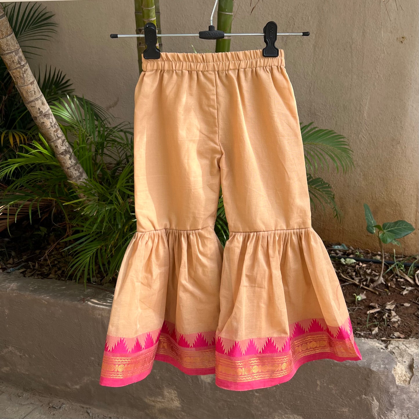 Beige Kanchi Cotton Sharara Set