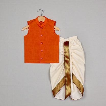 Festive kanchi Cotton Kurta and Dhoti
