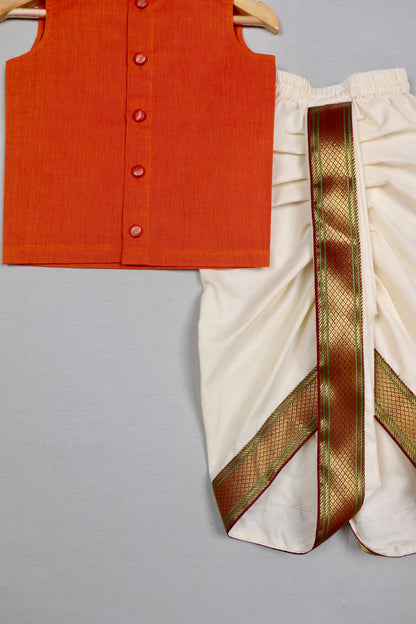 Festive kanchi Cotton Kurta and Dhoti