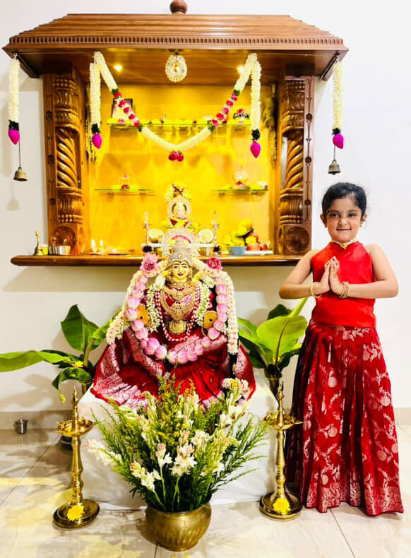 Red Banarasi Halter Neck Lehenga Set