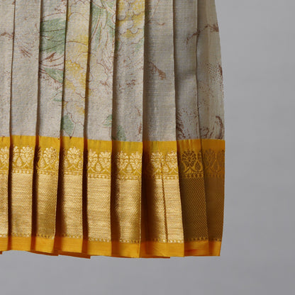 Yellow & Gold Tissue Lehenga Set