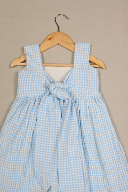 Blue Checked frock
