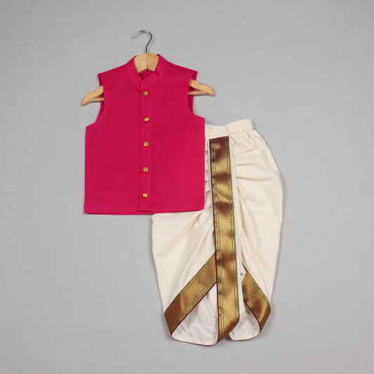 Festive kanchi Cotton Kurta and Dhoti