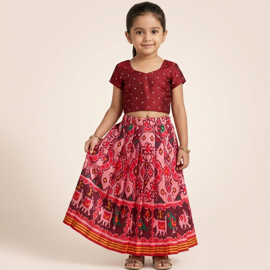 Blush Rose Patola Lehenga Set