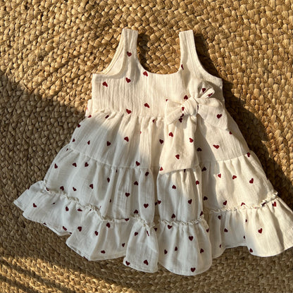 Little Heart Ruffle Dress