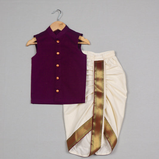 Festive kanchi Cotton Kurta and Dhoti