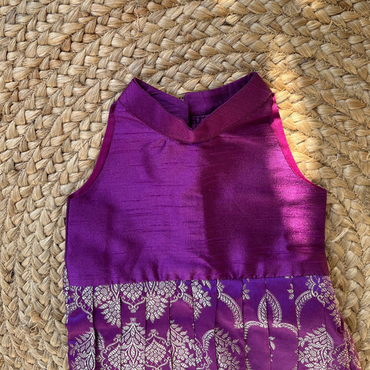 Benarasi Halter Neck frock