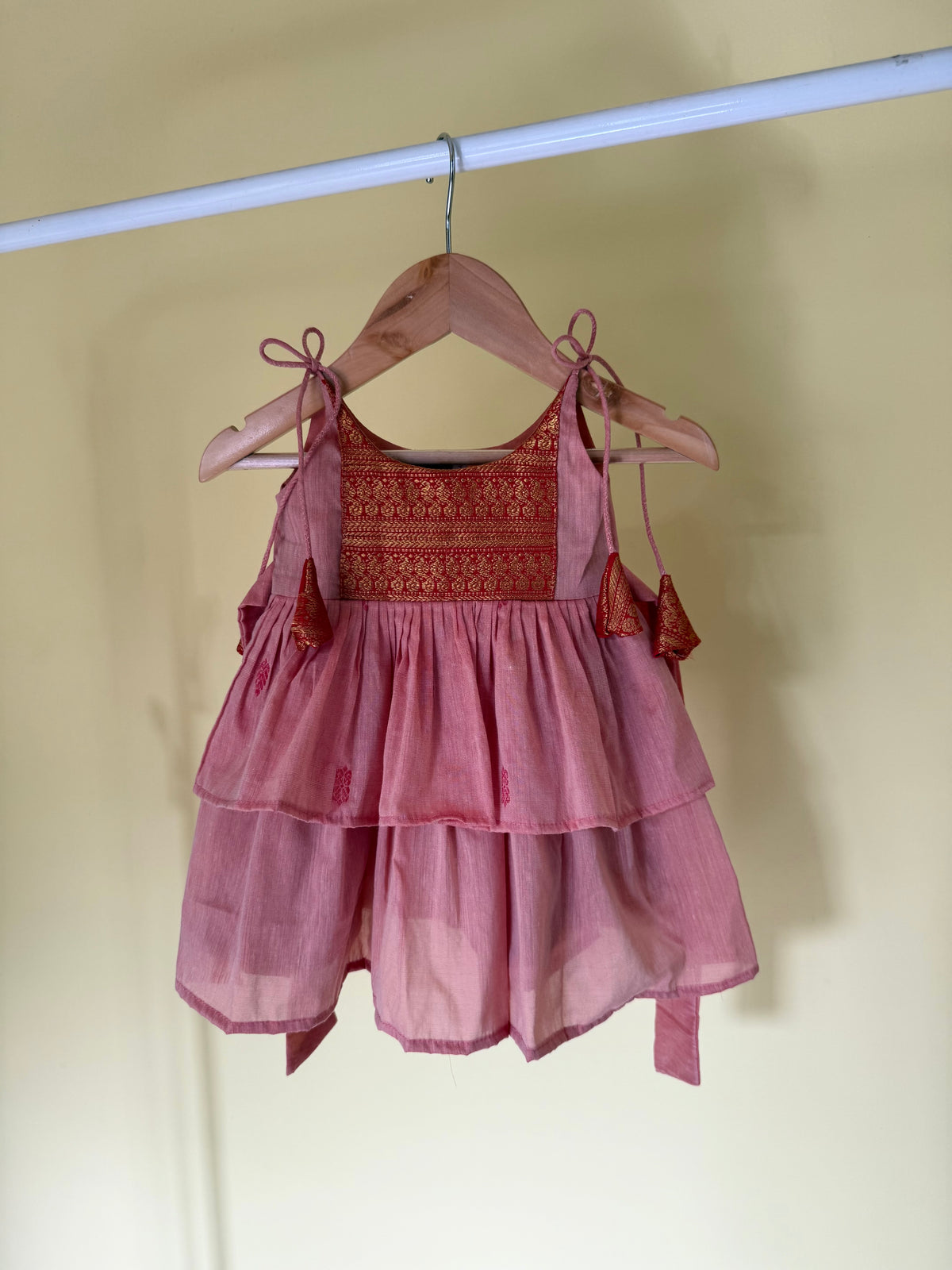 Sandalwood Kalyani Cotton Ruffle Frock