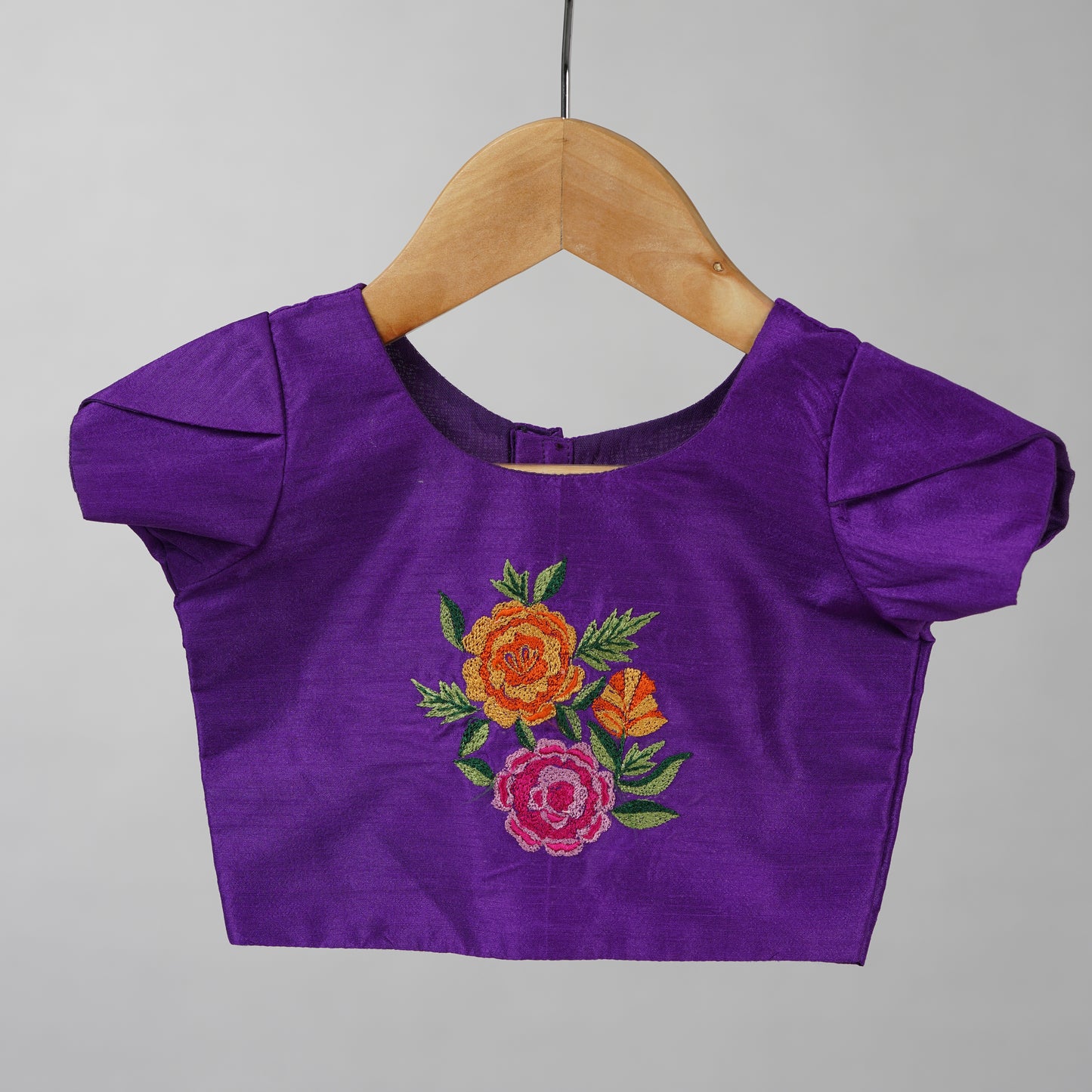 Rose Pink and Lavender Zari Kota Festive Lehenga with Embroidered Blouse