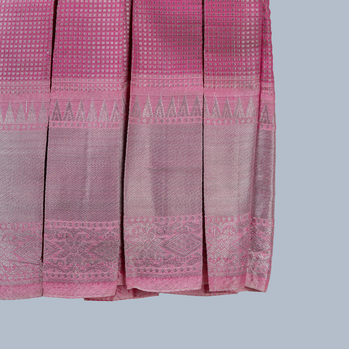 Rose Pink Tissue Box Pleated Dress