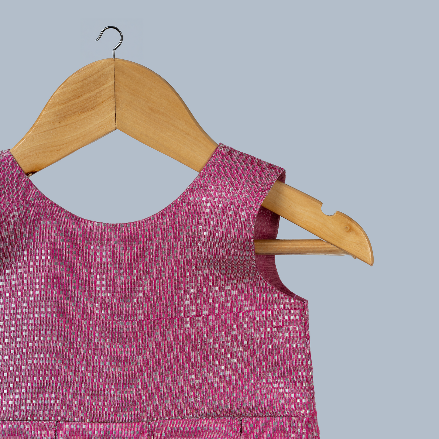 Rose Pink Tissue Box Pleated Dress