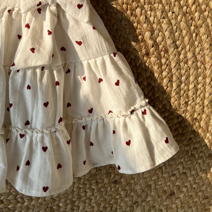 Little Heart Ruffle Dress