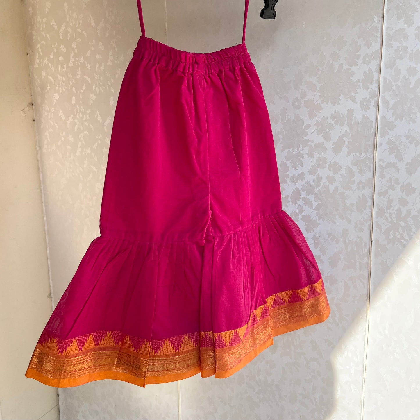 Pink Kanchi Cotton Sharara Set