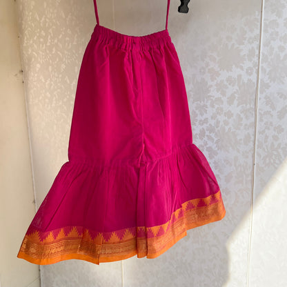Pink Kanchi Cotton Sharara Set