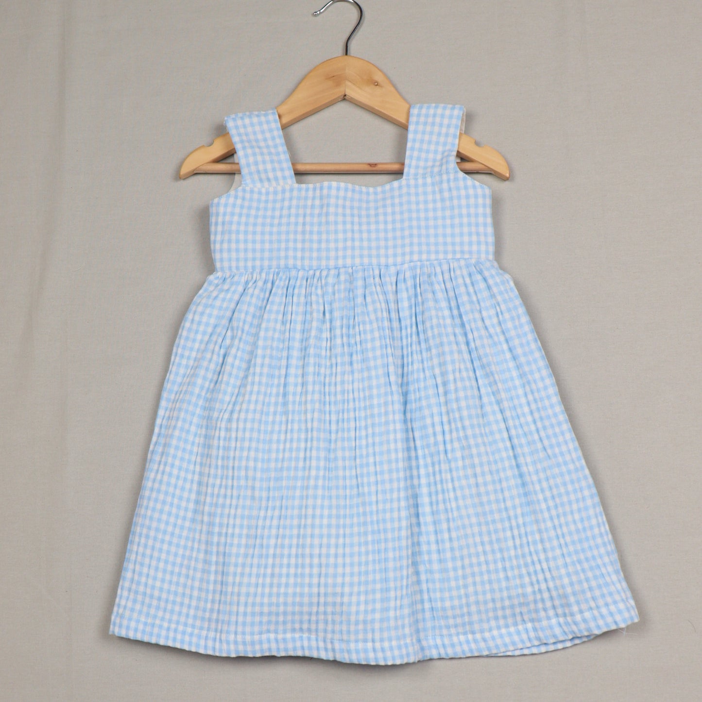 Blue Checked frock