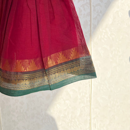 Maroon Kanchi Cotton Sharara Set