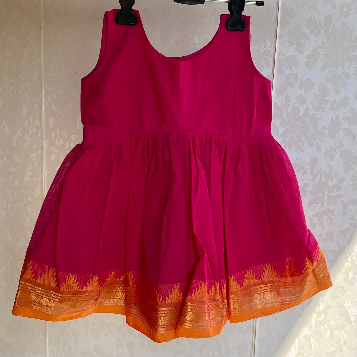 Pink Kanchi Cotton Sharara Set