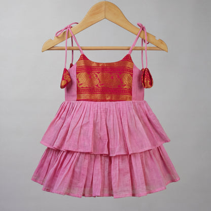 Pink Kanchi Cotton Frock