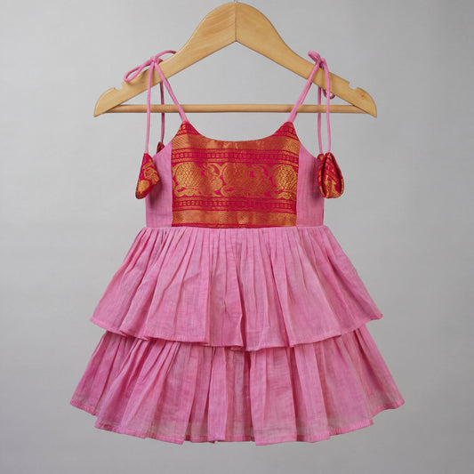 Pink Kanchi Cotton Frock