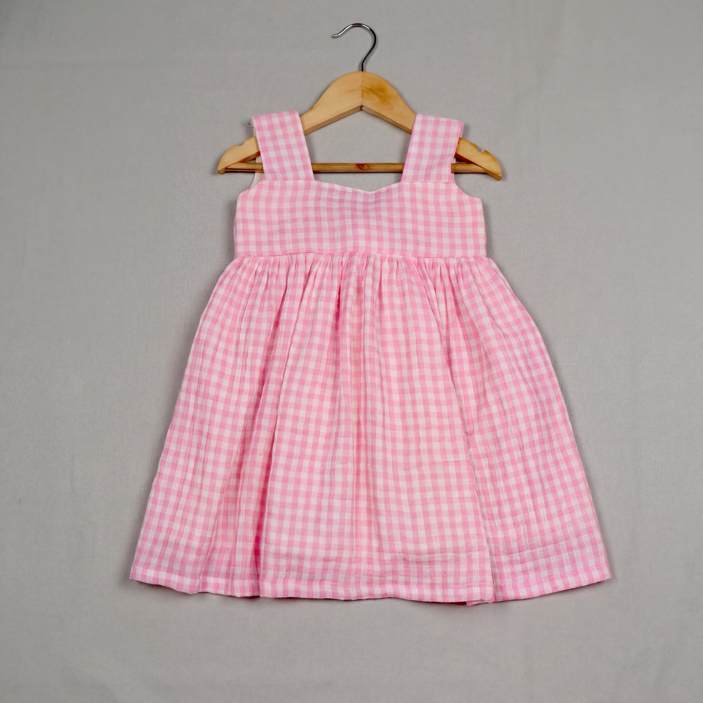 Baby Pink Checked frock