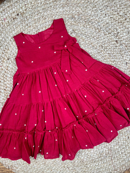 Little Heart Ruffle Dress