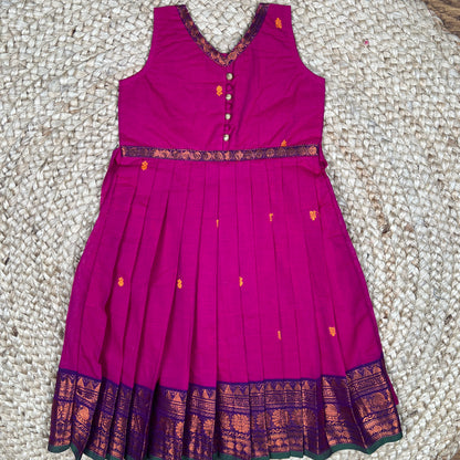 Rani Pink Kanchi Cotton Frock